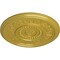 Ekena Millwork Marseille Ceiling Medallion (Fits Canopies up to 4 1/4"), Hand-Painted Rich Gold, 16 1/8"OD x 5/8"P CM16MARGS - alternate 3